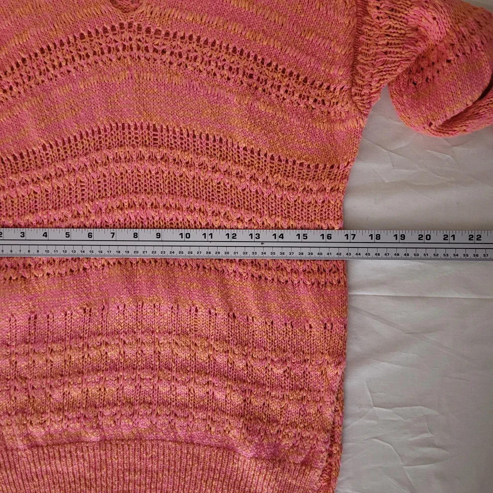 Free People Pink Hot Tropics Paloma Open Knit Cover Up Boho‎ Beachy Hippie XS